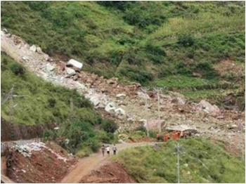 成昆铁路甘洛段突发山体崩塌，毫无征兆！